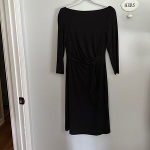 Ralph Lauren 3/4 sleeve black dress.